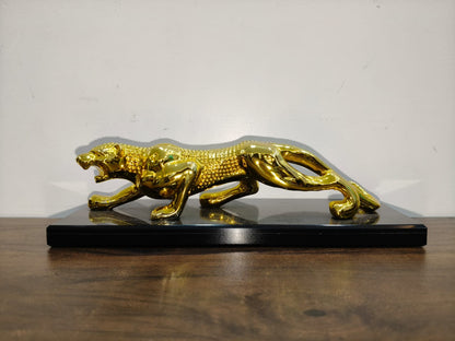 Golden Aluminium Leopard Model